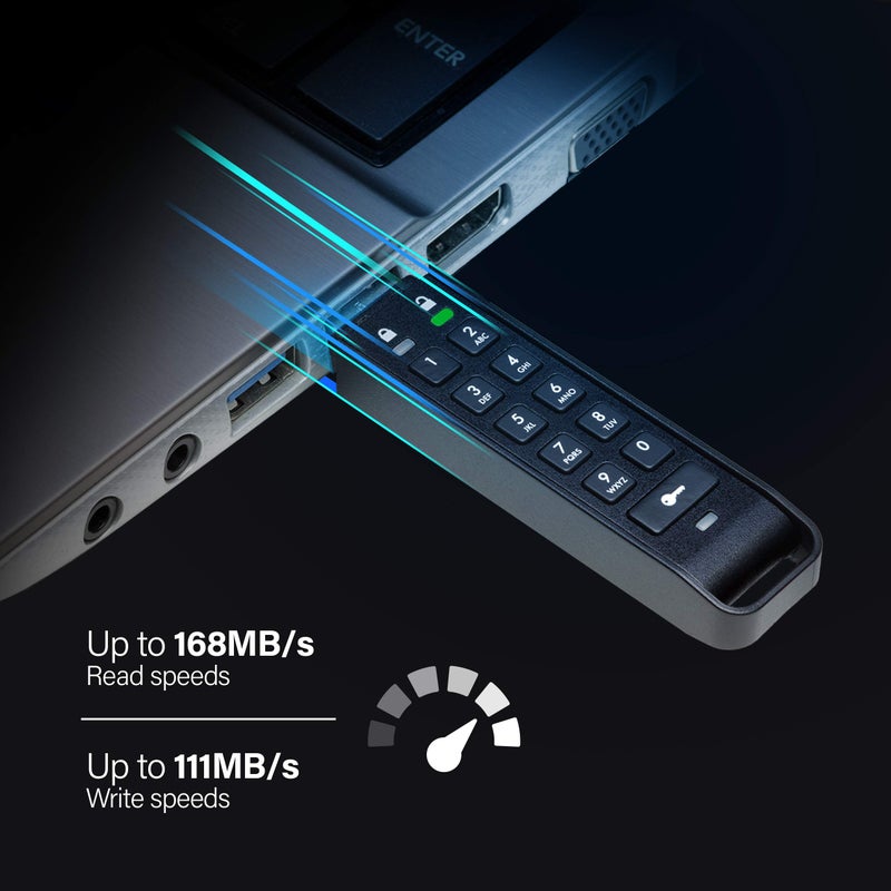 iStorage datAshur Personal2 16 GB | Secure Flash Drive | Password Protected | Portable | Military Grade Hardware Encryption - Image 2